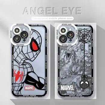 Супергерой на Marvel Spiderman Прозрачен Калъф За Телефон Xiaomi POCO X3 NFC X4 M3 Pro MI 11 Lite 11T Funda Силиконов Калъф