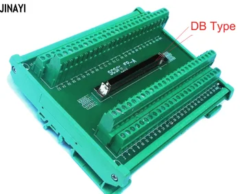 SCSI100 SCSI 100-Пинов Конектор за Прекъсване на блок DB Тип Адаптер Конектор на Печатна Платка С Група За PLC, Монтаж на DIN-шина