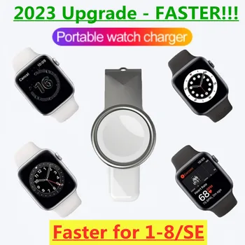 Безжично Зарядно устройство за Магнитни часа 2 в 1 за Apple Watch iWatch 8 7 6 5 SE 4 3 2 1 Зарядно устройство за бързо зареждане на Преносими Type-C USB