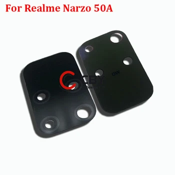 2 ЕЛЕМЕНТА За OPPO Realme Narzo 50A Стъклен капак на обектива на задната камера със защитен стикер Резервни части