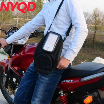 Продажба на едро, магнитна чанта за мотоциклет с голям екран, Оксфорд, защитен калъф за мотокрос, пътнически багаж, мото-чанти