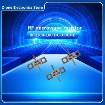 Радиочестотни микровълновата резистор 100 W 100 Ома dc-3,0 Ghz RFR100-100 керамични высокомощный псевдонагрузочный резистор 100 W 100 Ома с фланцевым на стена