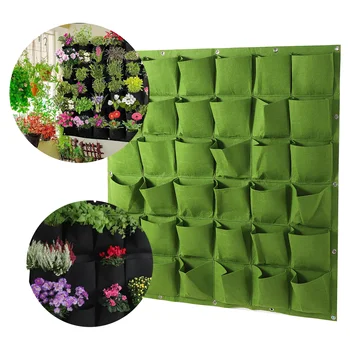 2-72 Висулка за чанта за отглеждане на растения, чанти за отглеждане на зеленчуци и цветя, вертикални градински саксии, висящи чанти за отглеждане на растения, вертикално озеленяване F