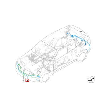 Комплект Кабели Радар за окабеляването на Предната Броня на Автомобила 61126991959 за BMW X3 G01 G08 X4 G02 2017-2021 PDC Система за Помощ при паркиране