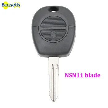 Преносим калъф, Ключодържател за дистанционно ключ с 2 бутона за NISSAN Pulsar Patrol NSN11, неразрезное нож