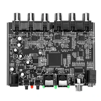 Модул КПР 5.1-канален AC-3 PCM Цифров оптичен DTS RCA Hi-Fi Стерео аудио Декодер за домашно кино, Такса декодиране на усилвател