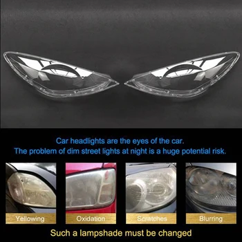 Капачката На Предната Лява Светлини Обектив Прозрачен Калъф За Подмяна На Корпуса На Peugeot 307 2008-2013 Корпус Светлини Лампа