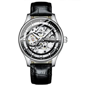 Модерни дневни мъжки автоматичен часовник от висок клас марка, мъжки механични часовници, спортни бизнес мъжки водоустойчив часовник montre homme