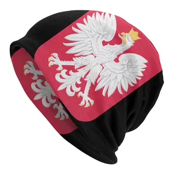 Гербът На Полша, Качулка, Дамски Модни Вязаная Шапка За Мъже И Жени, Топли Зимни Шапки С Полски Флаг, Шапки