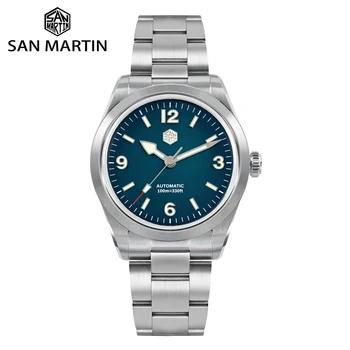 San Martin 2023 Нов мъжки часовник 38 мм Sport Explore Climbing NH35 Маркови автоматични механични часовници е от неръждаема стомана Reloj SN0107