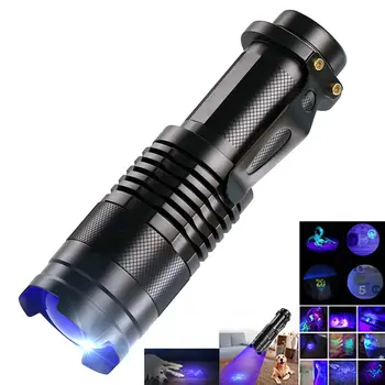 Ultraviolet led фенерче Преносим Blacklight с дължина на вълната 395нм, Лилаво лампа, Детектор за дамска хигиена, детектор на урина от домашни животни, Скорпион