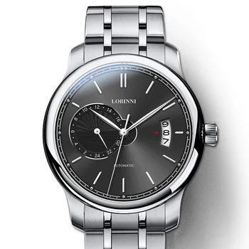 автоматично ръчни часовници за мъже, мъжки механични часовници LOBINNI man луксозни водоустойчив часовник на швейцарската марка relogio masculino