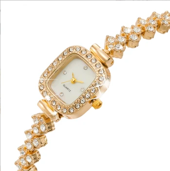 2022 Луксозни дамски часовник с квадратен циферблат и стоманена лента, Елегантна женствена рокля, часовник-гривна, Relogio Feminino