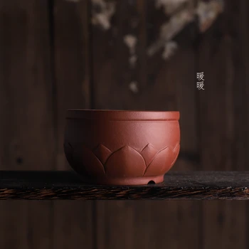 Лилаво бонсай саксия Традиция Порцеланови издълбани сукуленти Украса на градината