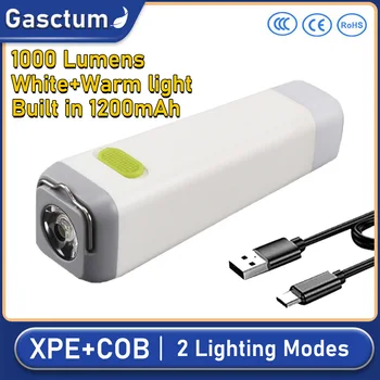 XPE + COB Мини Акумулаторна батерия led фенерче, топло бяло led джобен фенер, разстояние осветление на 100 метра, използван за приключения, къмпинг