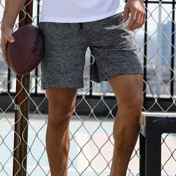 Мъжки летни спортни спортни къси обикновена всекидневни спортни панталони средна засаждане, меки текстурные панталони за джогинг, плажни панталони