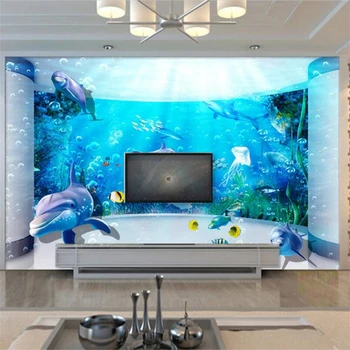 Фотообои wellyu на поръчка 3D Dream Подводен свят Дневна Спалня тапет Фон тапети papel de parede 3d стенопис