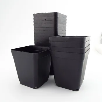 7 см, градински пластмасови саксии Черен Цвят, творчески малък Площад, За Сочни Растения, Растителни D3