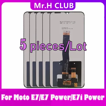 Продажба на едро 5шт LCD Дисплей За Motorola Moto E7 XT2052 E7 Power E7I Power LCD дисплей с touch screen Digitizer В Събирането на Замяна
