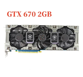 Inno3D GTX 670 2GB видео карта GeForce GPU GTX670 2GD5 Видео карта GDDR5 256Bit GTX670 2G за NVIDIA GK104 Карта, Hdmi, Dvi, VGA