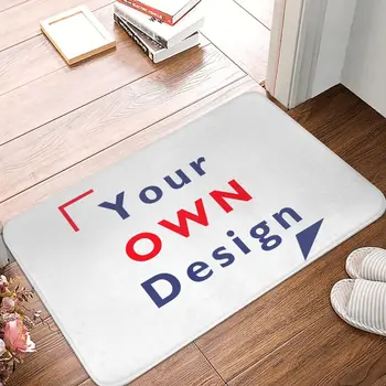 Индивидуален Уникален изключителен подарък за баня Нескользящий килим на Вашия собствен дизайн Подложка за входната врата на Мат и за декорация на пода