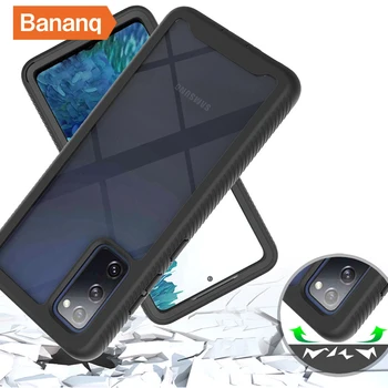 Bananq устойчив на удари защитна броня калъф за Samsung A51 A10 A20 A30, противоскользящий прозрачен калъф за Samsung S20 Plus