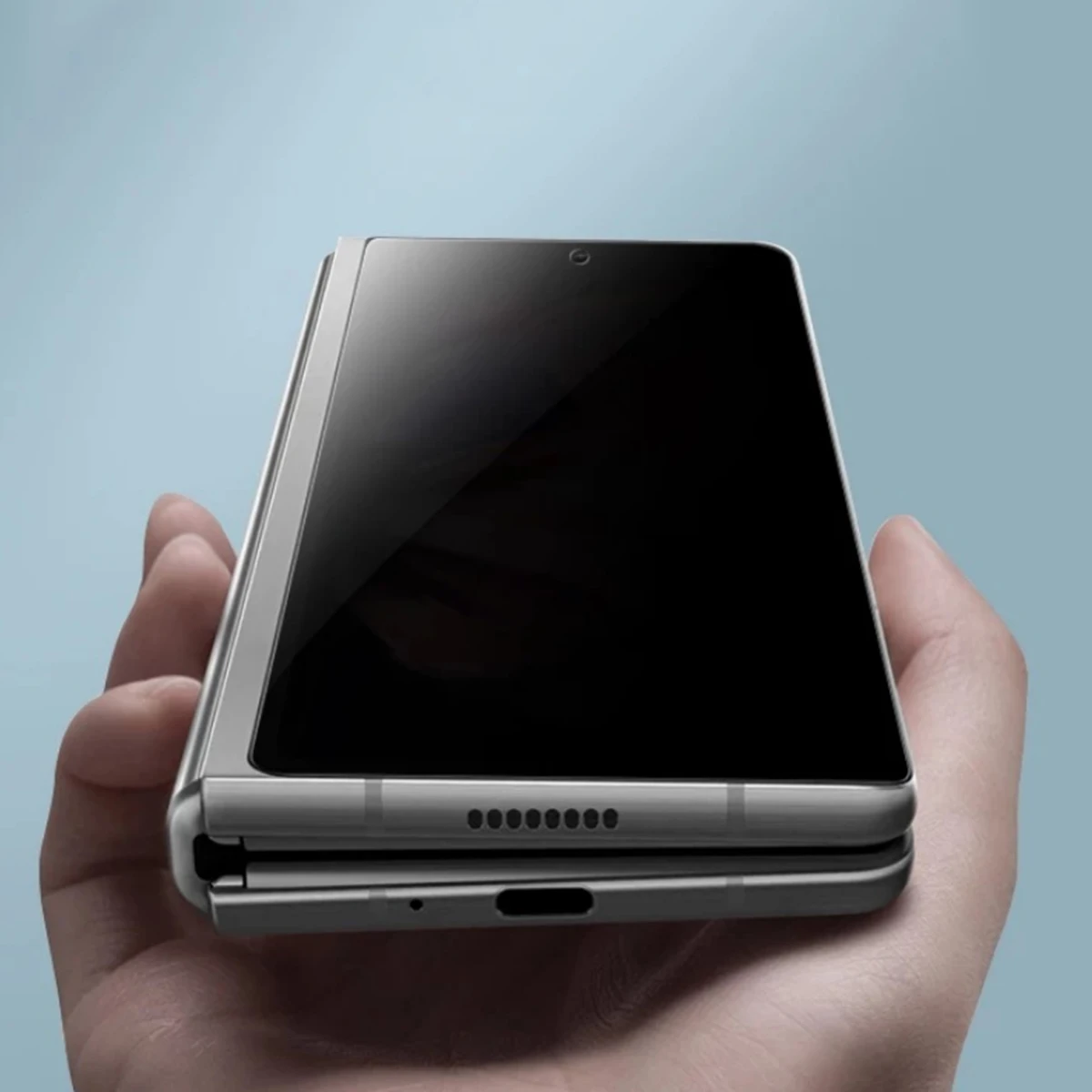 Нова Защитно Фолио за Екран за Поверителност на Samsung Galaxy Z Fold 2 3 4 5 Със Защита От Надзъртане, Пълно Покритие Със Защита От Шпионски софтуер Отблясъци, мека Гидрогелевая Филм