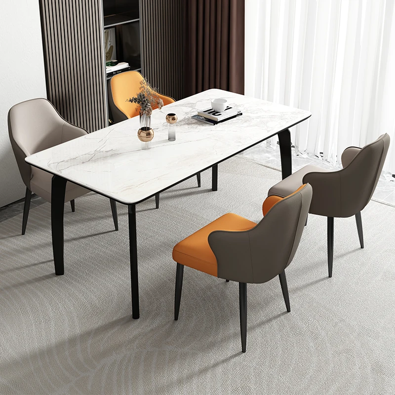 Възглавницата за хранене на стола в скандинавски стил, Луксозна Сватбена Кожа, Модерен акцент, Компютърен стол, Ергономична Комплекти мебели за стаята Muebles De Cocina