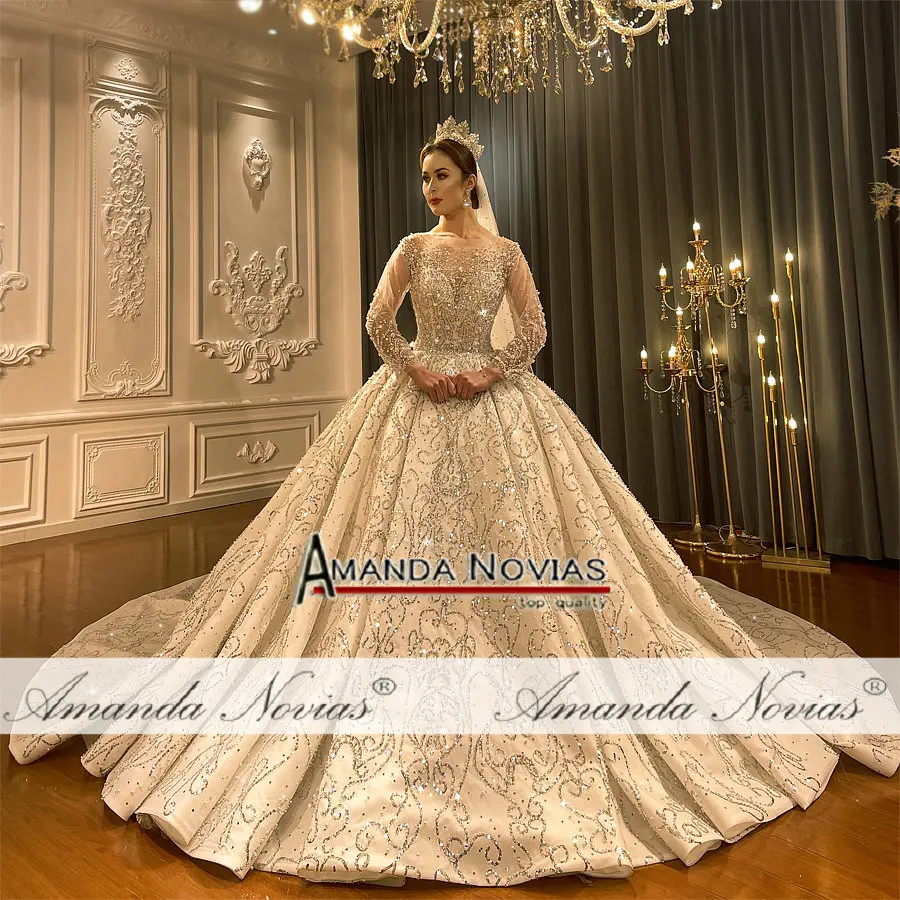 Amanda Novias Висококачествено Луксозно Сватбена Рокля NS4263