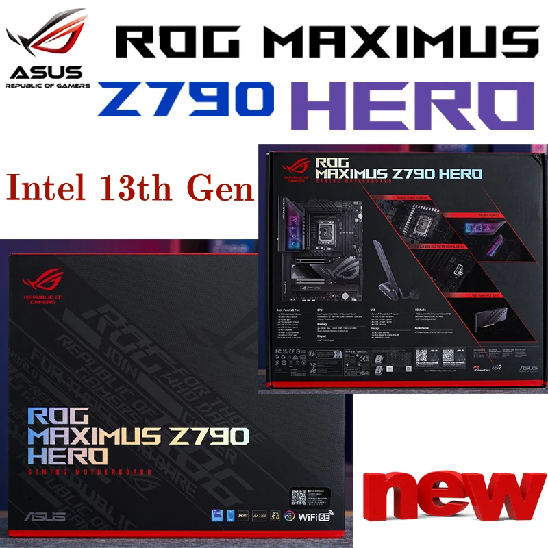 Дънна платка LGA 1700 ASUS ROG MAXIMUS Z790 HERO дънна Платка Intel Z790 Поддържа Intel 12th 13th Генерал i3 i5 i7 i9 CPU PCIe 5,0 Нова