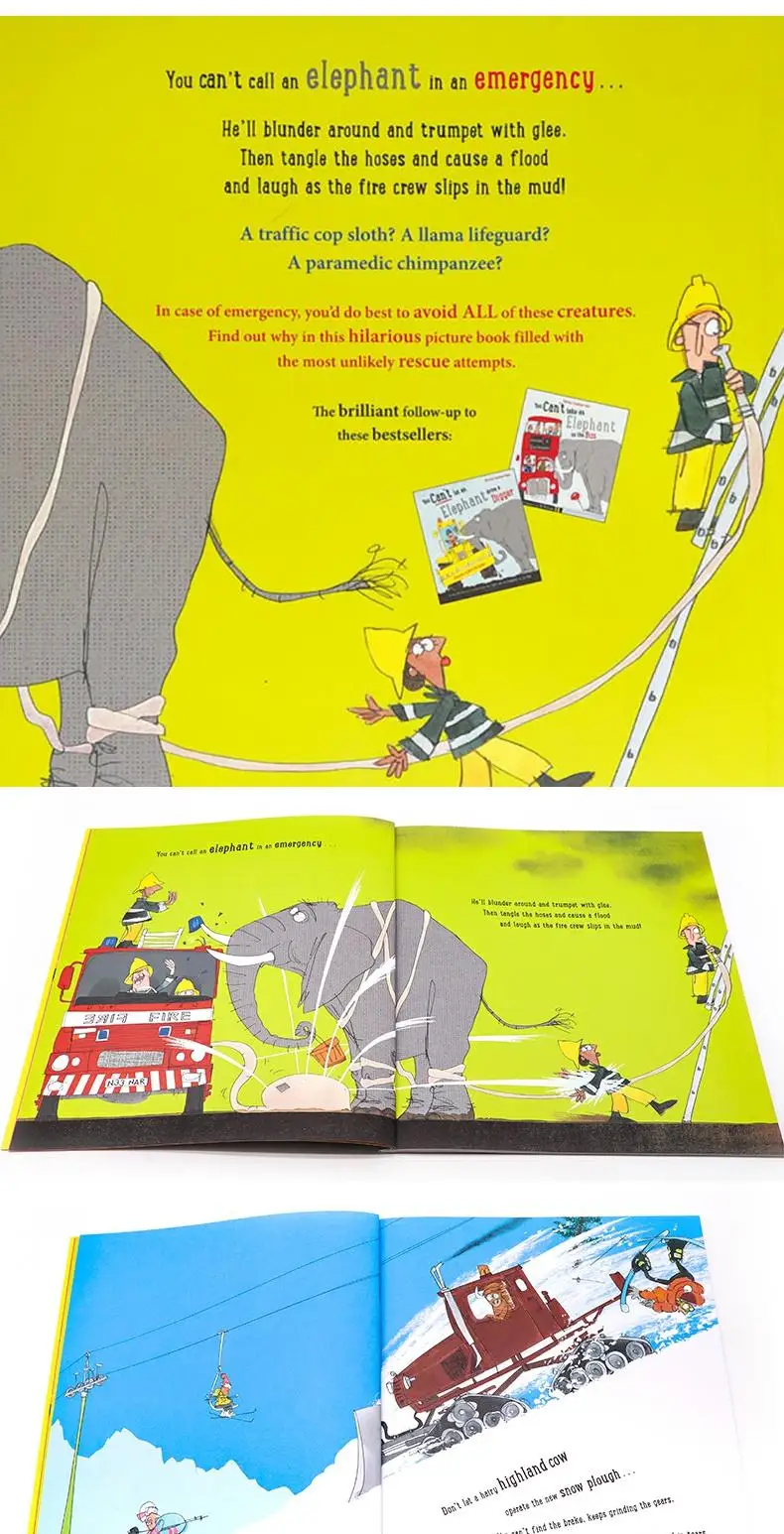 Вие не можете да Слон в критична ситуация, Детски книжки за деца 3 4 5 6 години, в английска книжка с картинки, 9781408880630