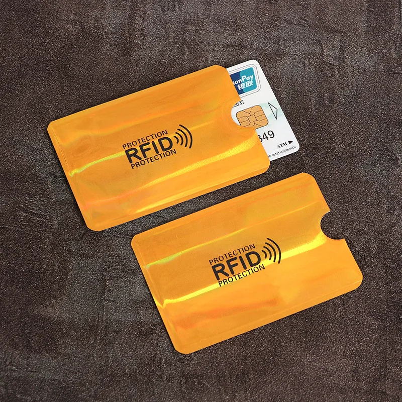 20 бр Алуминий Анти-Rfid Държач За Карти, Блокиране на NFC Четец, Заключване За Самоличност на Притежателя на Банковата Карта, Защитен Метален Калъф За Кредитни Карти