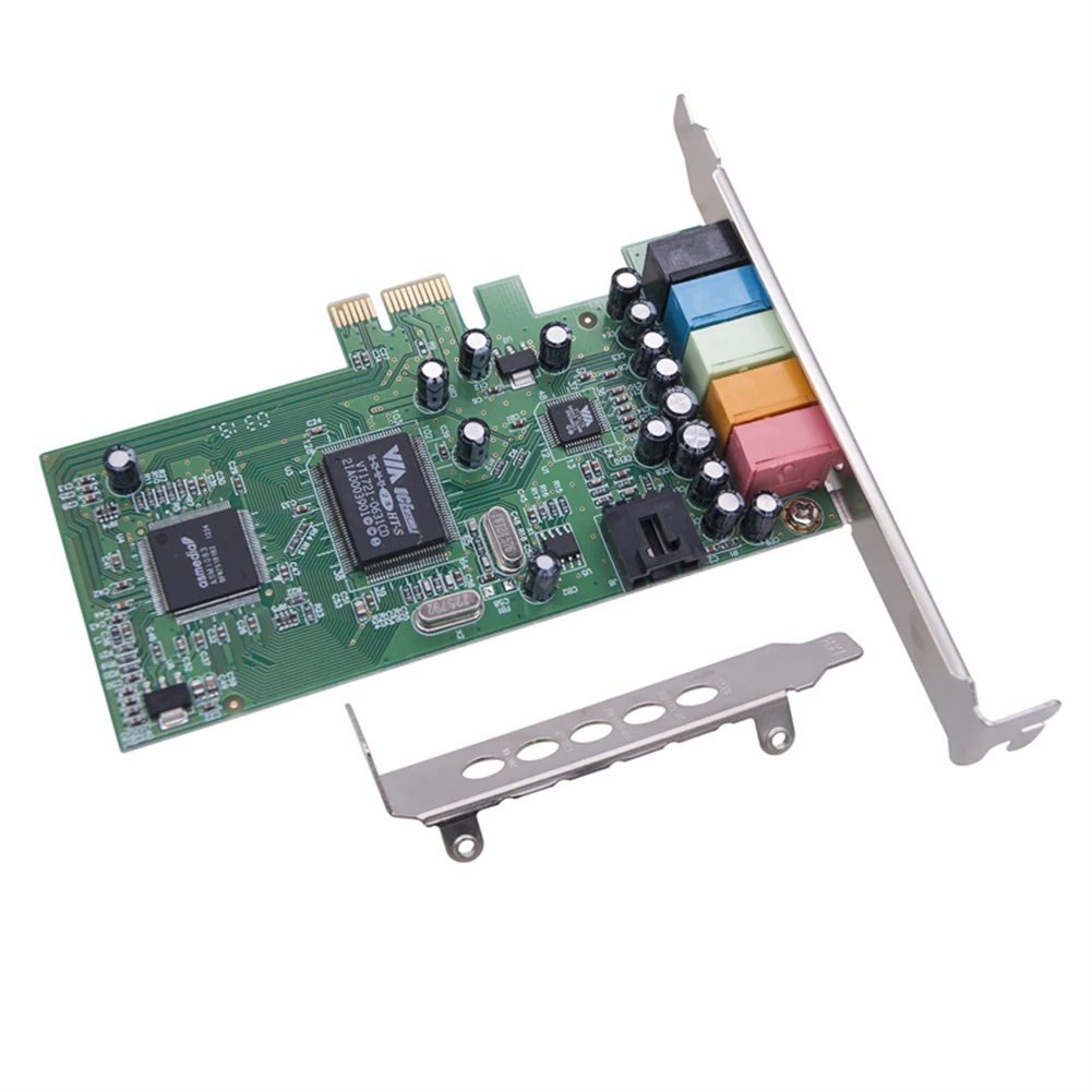 PCI-E Цифров Аудио звукова карта чипсет CMI8738 Цифров аудиоадаптер 24-битов аудиоадаптер PCI-E 48 khz за домашно кино