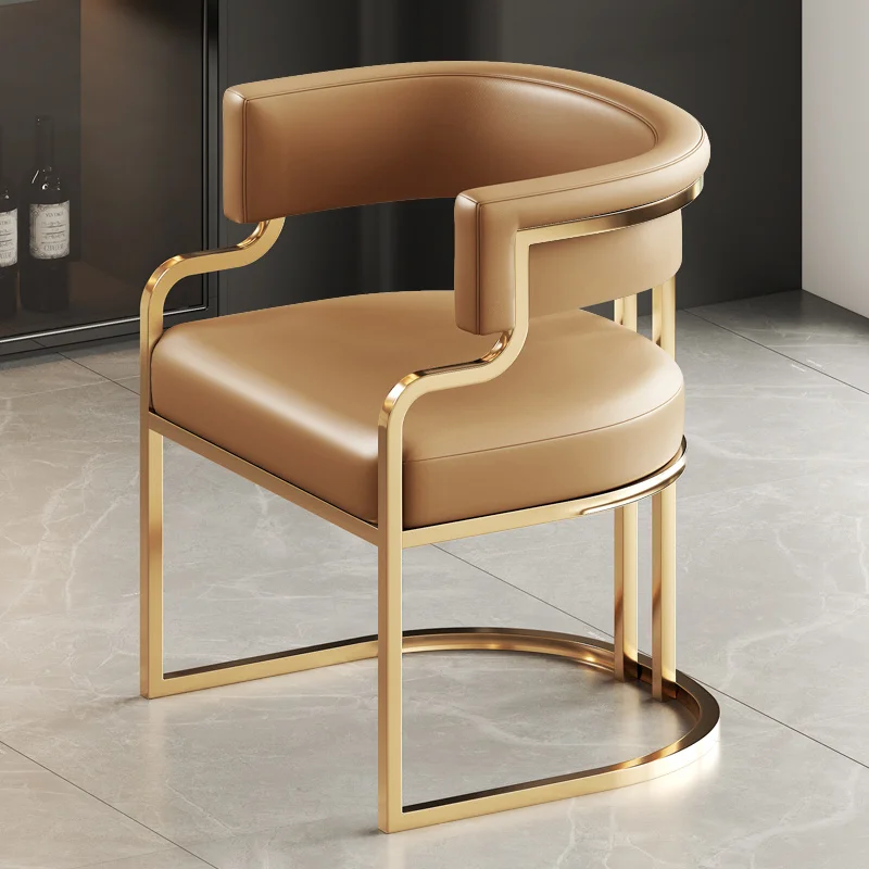 Уникални дизайнерски трапезни столове, бежово-златни крачета, Модерни диванные столове, луксозен протектор за секс за възрастни, Sillas, Стоки за помещения
