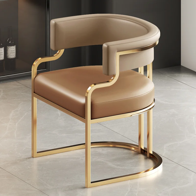 Уникални дизайнерски трапезни столове, бежово-златни крачета, Модерни диванные столове, луксозен протектор за секс за възрастни, Sillas, Стоки за помещения