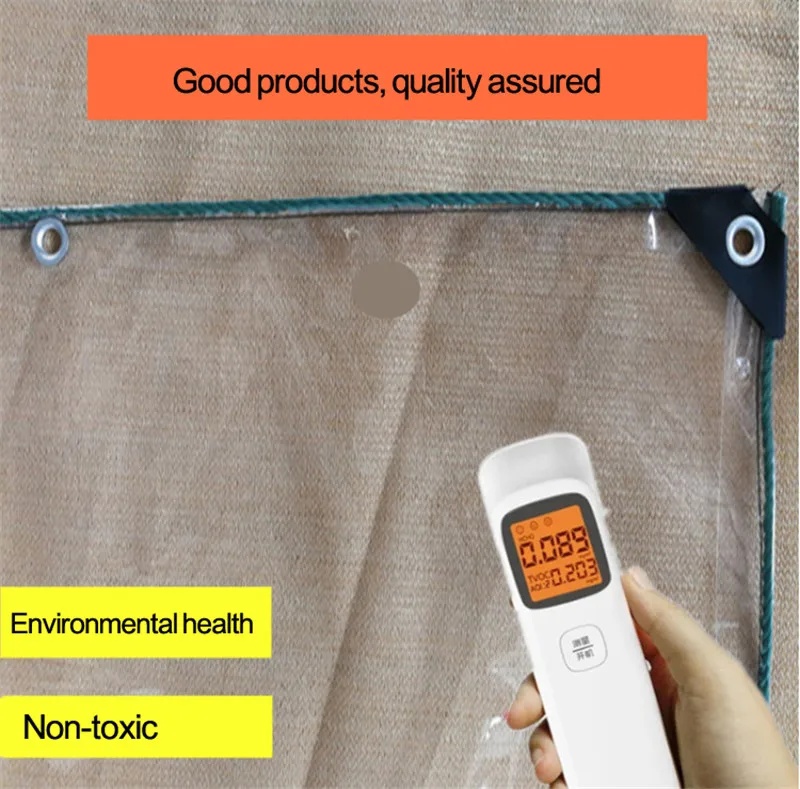 Водоустойчив прозрачен филм PVC, удебелена 0,3 mm или 0,5 mm, водене жив топло през зимата, Термална капак за оранжерии и на градинските растения
