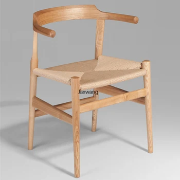 Скандинавски маса за хранене, стол, обикновен дървен стол Ins, творческа стол, на домашна трапезария, хол, кафене, кабинет за почивка, трапезария стол