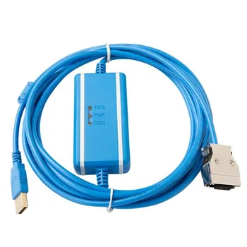 Подходящ кабел за програмиране на PLC, комуникационен кабел CPM1A/2A/CQM1, линия за изтегляне на данни USB-CIF02 + 3 м