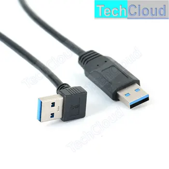Кабел за пренос на данни USB 3.0 A от мъжете на мъжа 60 см високоскоростен пренос на данни разширено калъф за мобилен твърд диск USB A към мъж