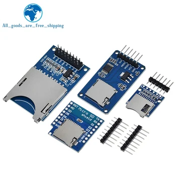 Модул D1 Mini TF Card, Micro SD Такса за Разширяване на Съхранение на Mini Micro SD TF Карта Модул за Защита на Паметта С Изводи за Arduino ARM, AVR