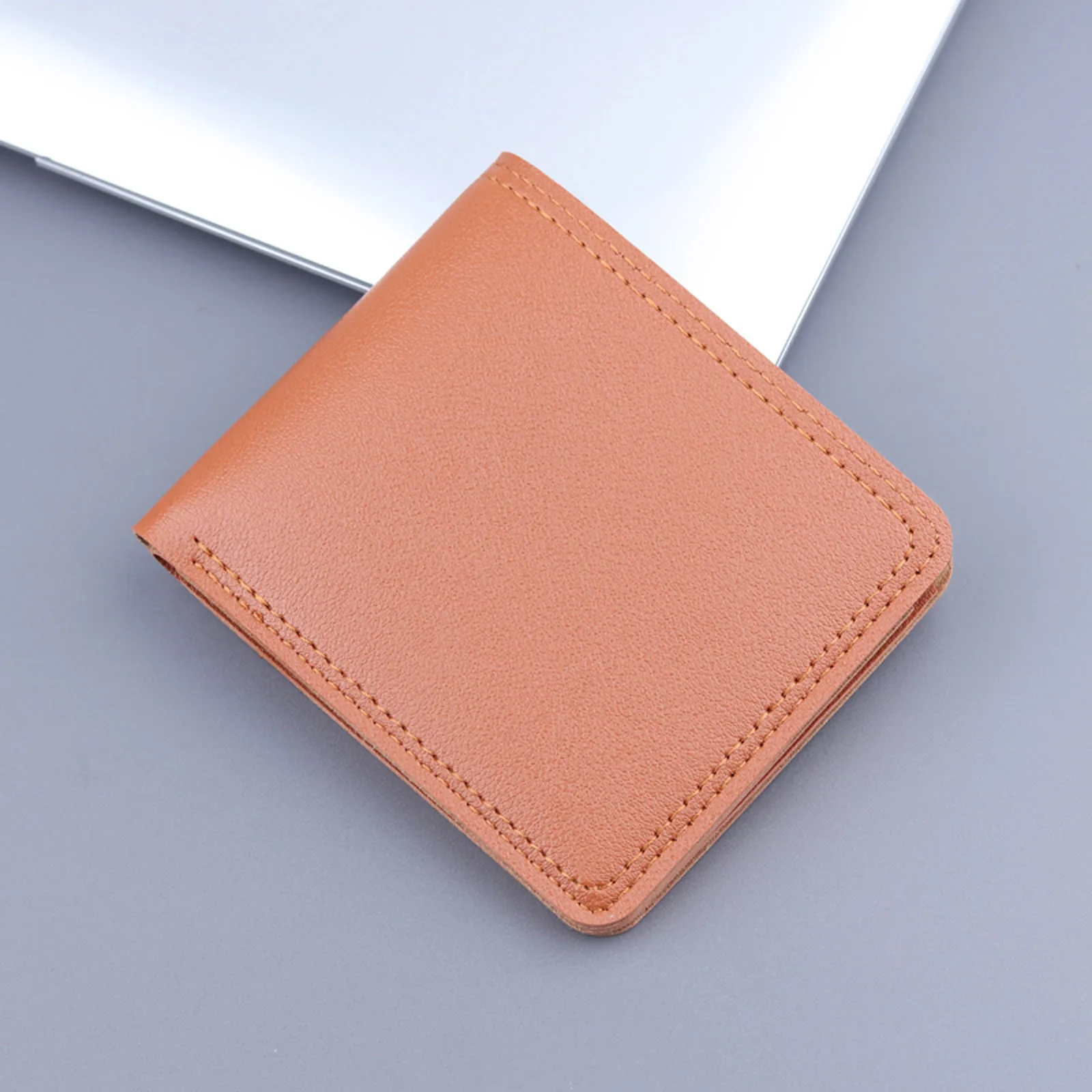 Модерен кратък портфейл с лична карта, мъжки портфейл от естествена кожа, дамски портфейли, мъжки портмонета с цип, детски джоб, чанта за съхранение, носене
